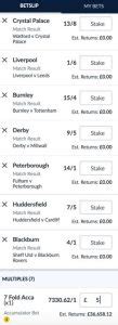 Sevenfold Bet Calculator .